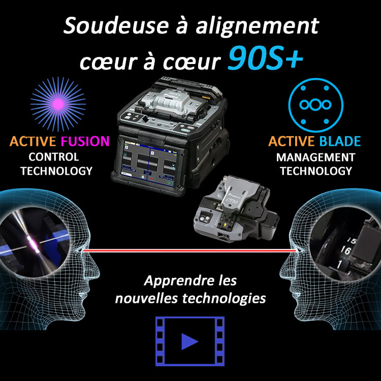 Soudeuse fibre optique FUJIKURA 90S avec cliveuse CT50